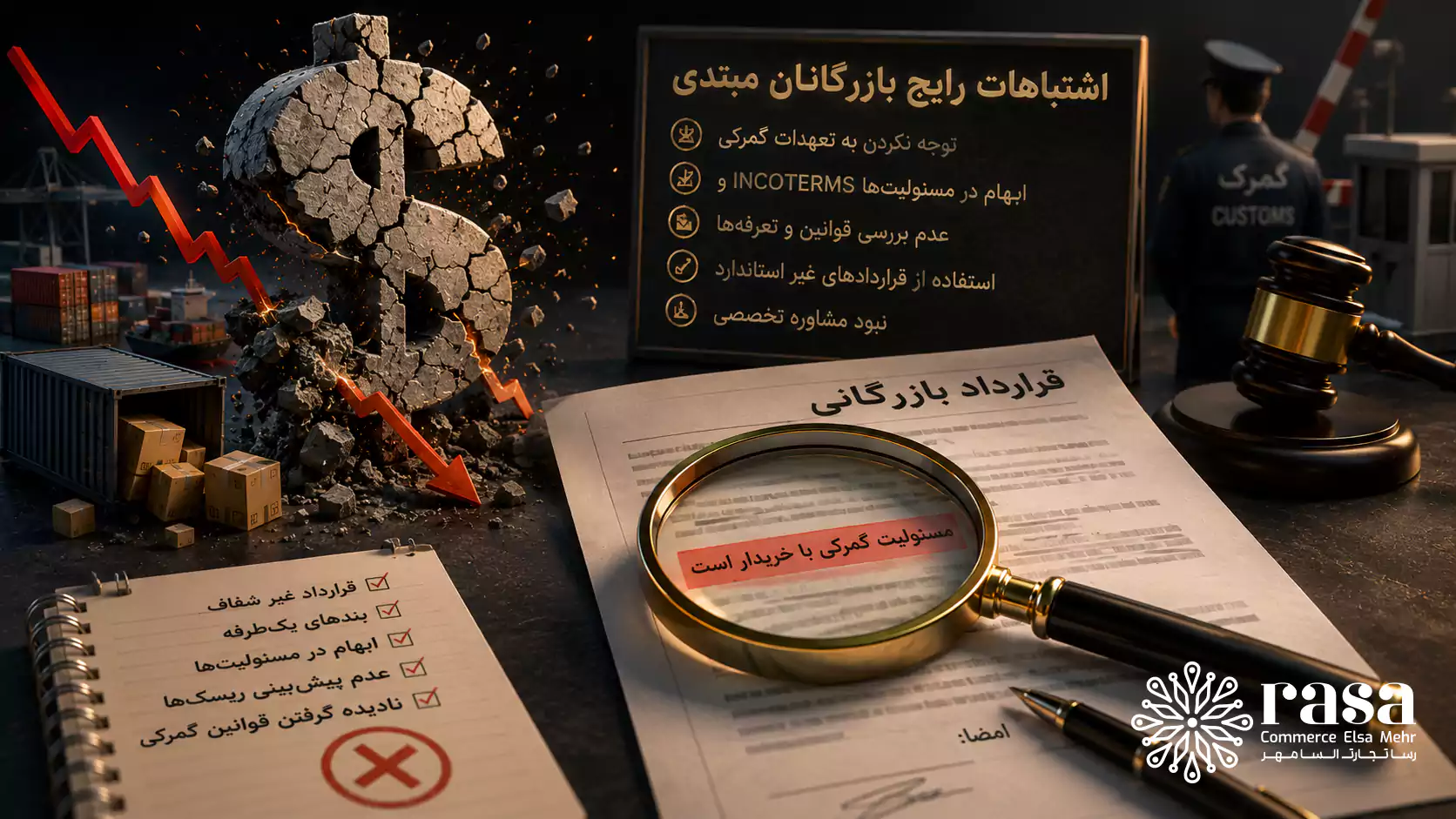 اشتباهات رایج بازرگانان مبتدی؛ چطور یک بند قرارداد گمرکی، سرمایه شما را نابود می‌کند؟