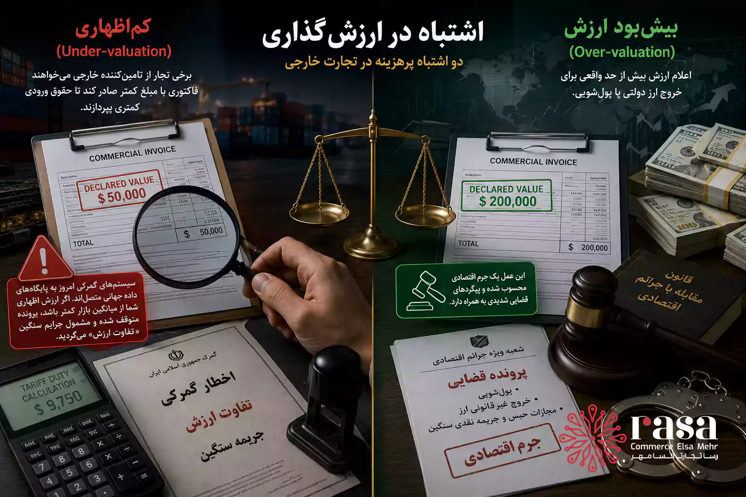 کم اظهاری و بیش بود ارزش در ارزش گذاری گمرکی